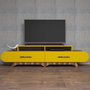 Hanah Home Soporte para TV Flora - Nogal y Amarillo